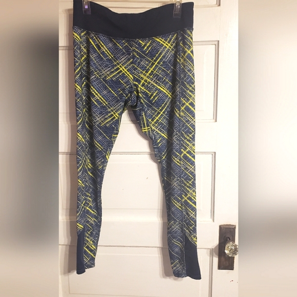 Danskin Blue Leggings Yoga Workout Pants - Picture 2 of 7